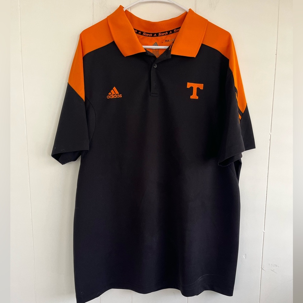 Adidas Men's Black and Orange Polo Shirt Tennessee VOLS Volunteers Size XL - Picture 9 of 11
